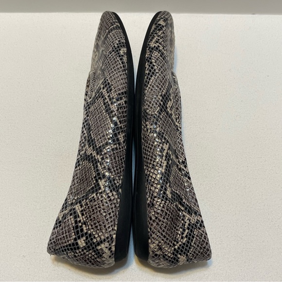 Corso Como 'Trishina' Snake Print Leather Ballet Flats Size 8 - Picture 7 of 11